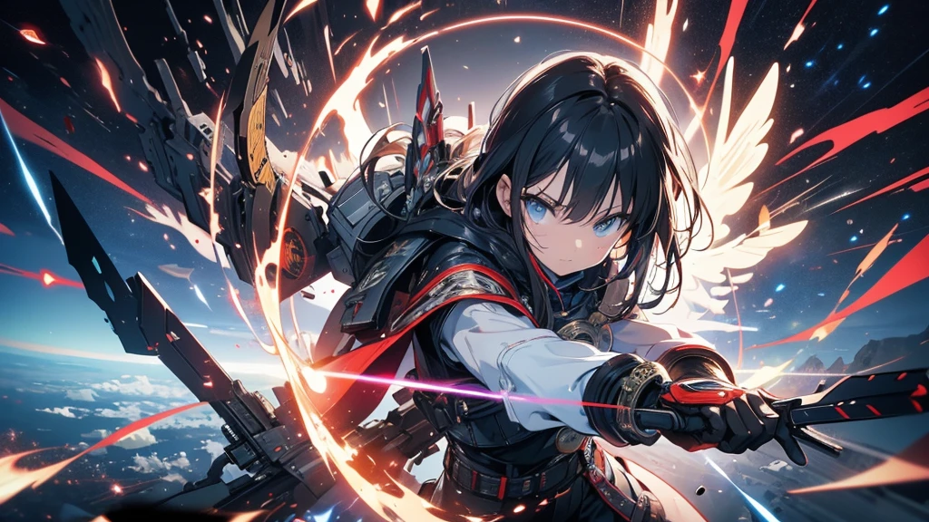 War in Space。Many warriors are fighting。Highest quality。