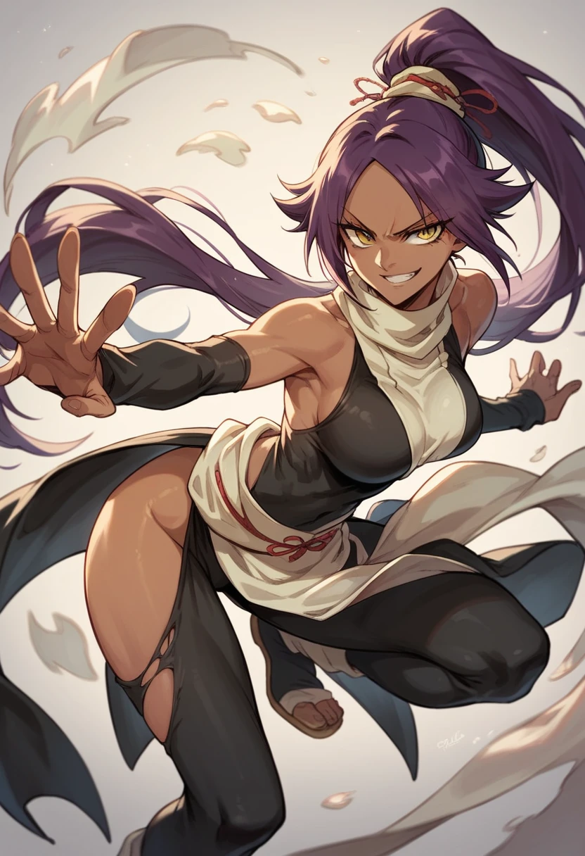 yoruichi bleach pés