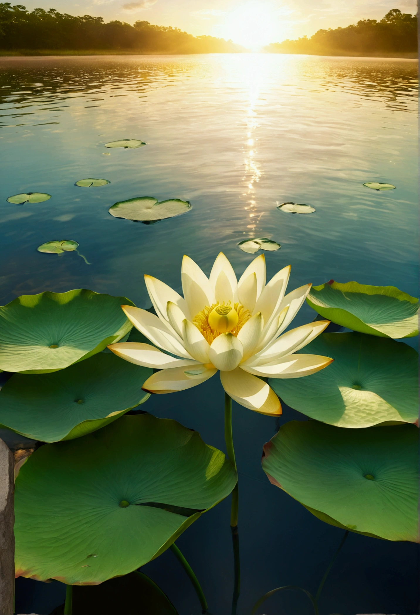 （close up:1.5）, (Solitary:1.5), lotus, Green Stem, Silt emerges from the water, Golden Light, aura background, Divine Light, Ray Tracing, Negative Space, Ultra HD, Retina, masterpiece, precise, Super Detail, High Detail, high quality, high resolution, 16K