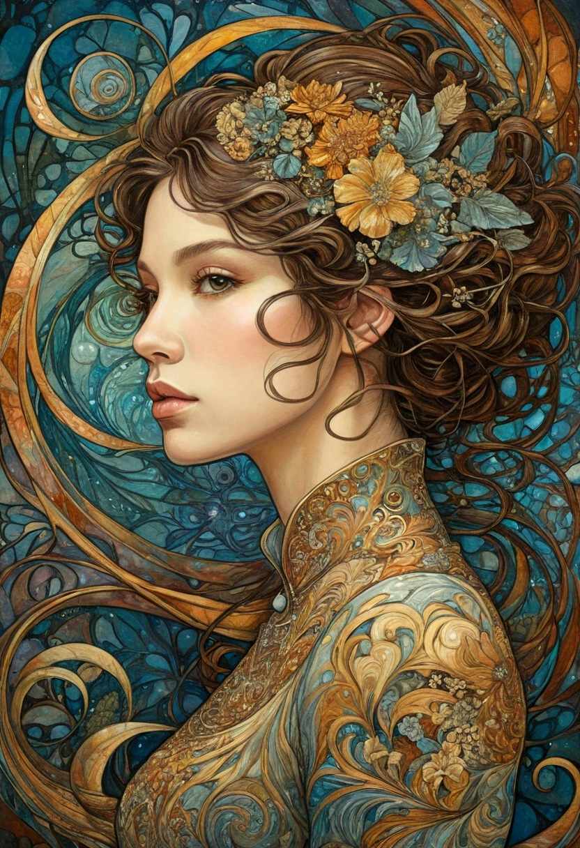 (One girl:1.3),whole body, Abstract art, Rebecca Guay Style,Fractal Art,colorful,
Style - Swirl Magic, (Master Parts, 最high quality, high quality, High range, Ultra-detailed),