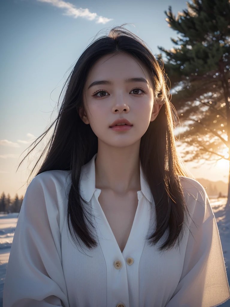 Rural landscape, Girl wandering in the slush, Sun rays, distant,{{ Perfect facial proportions}},{{masterpiece}}, {{{best quality}}},{{Extremely detailed}}, {{illustration}},{{masterpiece}},{{{best quality}}},{{Extremely detailed}}, {{{illustration}}},Clear facial features,Beautiful scenery,Photorealism,realism,Reality,High Detail,Ultra-high quality,high resolution,Popular on artstation,超realism,HD,16K,Unreal Engine,rendered on octane,Corona Rendering,Tilt Shift,Bottom View,Rembrandt Lighting,