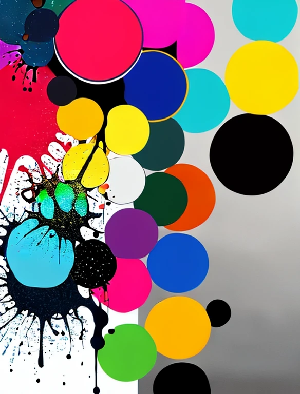 A vibrant palette splashed with various colors, symbolizing inspiration.