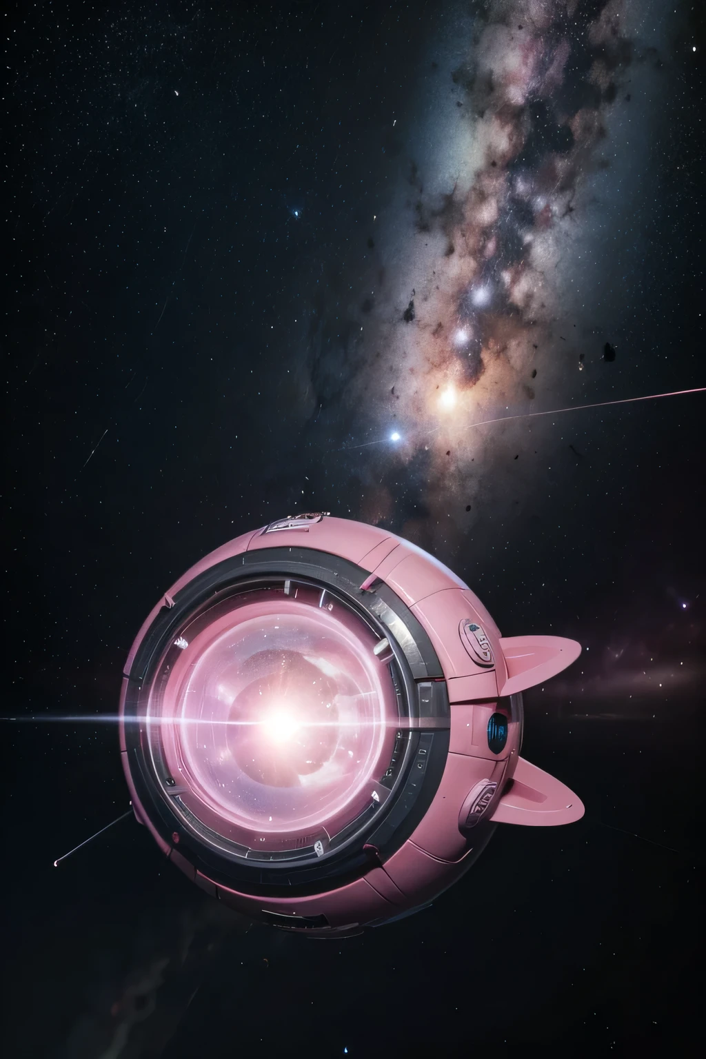 Pink space bomb
