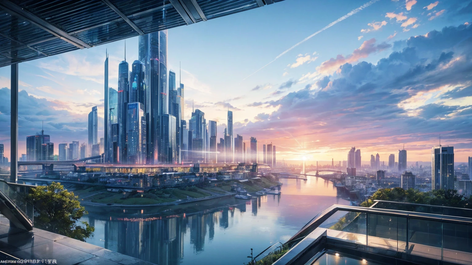 (Best quality,4K,8K,A high resolution,Masterpiece:1.2),Ultra-detailed,(Realistic,Photorealistic,photo-realistic:1.37),Futuristic floating city,Futuristic technology,Huge urban high-tech tablet platform,Airship,Floating in the sky,Futuristic city,Small airships around,High-tech hemispherical platform,Colorful lights,Advanced architecture,modernn architecture,skyscrapper,Access the cloud,Scenic beauty,view over city,Impressive design,Blend seamlessly with nature,energetic and vibrant atmosphere,Futuristic transportation system,Parking is suspended,Transparent path,Lush greenery,Sky gardens,cascading waterfalls,Magnificent skyline,reflections on the water,Sparkling river,Architectural innovation,futuristic skyscrapers,Transparent dome,The shape of the building is unusual,Elevated walkway,Impressive skyline,Glowing lights,Futuristic technology,Minimalist design,Scenic spots,Panoramic view,Cloud Piercing Tower,Vibrant colors,epic sunrise,epic sunset,Dazzling light display,magical ambiance,The future city,Urban Utopia,LuxuryLifestyle,Innovative energy,sustainable development,Smart city technology,Advanced infrastructure,Tranquil atmosphere,Nature and technology live in harmony,Awesome cityscape,Unprecedented urban planning,Architecture connects seamlessly with nature,High-tech metropolis,A cutting-edge engineering marvel,The future of urban living,Visionary architectural concept,Energy-efficient buildings,Harmony with the environment,A city floating above the clouds,Utopian dreams become reality,The possibilities are endless,State-of-the-art transportation network,Green energy integration,Innovative materials,Impressive holographic display,Advanced communication system,Breathtaking aerial view,Quiet and peaceful environment,Modernist aesthetics,Ethereal beauty