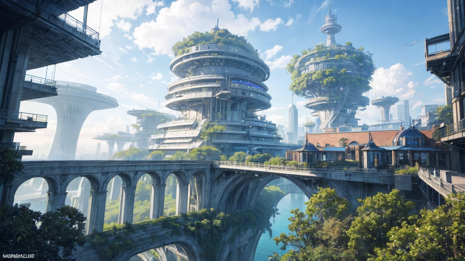 (Best quality,4K,8K,A high resolution,Masterpiece:1.2),Ultra-detailed,(Realistic,Photorealistic,photo-realistic:1.37),Futuristic floating city,Futuristic technology,Huge urban high-tech tablet platform,Airship,Floating in the sky,Futuristic city,Small airships around,High-tech hemispherical platform,Colorful lights,Advanced architecture,modernn architecture,skyscrapper,Access the cloud,Scenic beauty,view over city,Impressive design,Blend seamlessly with nature,energetic and vibrant atmosphere,Futuristic transportation system,Parking is suspended,Transparent path,Lush greenery,Sky gardens,cascading waterfalls,Magnificent skyline,reflections on the water,Sparkling river,Architectural innovation,futuristic skyscrapers,Transparent dome,The shape of the building is unusual,Elevated walkway,Impressive skyline,Glowing lights,Futuristic technology,Minimalist design,Scenic spots,Panoramic view,Cloud Piercing Tower,Vibrant colors,epic sunrise,epic sunset,Dazzling light display,magical ambiance,The future city,Urban Utopia,LuxuryLifestyle,Innovative energy,sustainable development,Smart city technology,Advanced infrastructure,Tranquil atmosphere,Nature and technology live in harmony,Awesome cityscape,Unprecedented urban planning,Architecture connects seamlessly with nature,High-tech metropolis,A cutting-edge engineering marvel,The future of urban living,Visionary architectural concept,Energy-efficient buildings,Harmony with the environment,A city floating above the clouds,Utopian dreams become reality,The possibilities are endless,State-of-the-art transportation network,Green energy integration,Innovative materials,Impressive holographic display,Advanced communication system,Breathtaking aerial view,Quiet and peaceful environment,Modernist aesthetics,Ethereal beauty