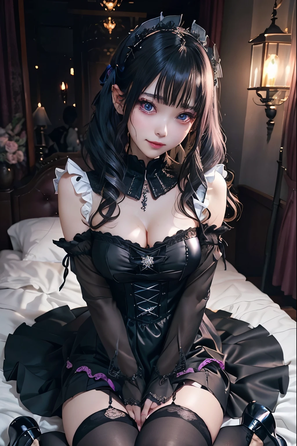 ハードなDark Gothicメイク、Black dark eyeshadow、sad、Good skin radiance、Dark Gothicメイク、Dark smile、palace、The beauty of fragrance、24-years-old、Expressions of intense sexual pleasure、Embarrassed look、Dark Gothic、Highest quality、Expression of sexual pleasure without pain、Drunk face、Purple maid outfit、mysterious、noble、Loving smile、Twin tail hair、Right eye is blue、Left eye is red、Super tempting pose、Platform heel shoes、Heavy makeup、Gothic ta Clothing、Silver Hair、Long Hair Straight Hair、Cute Gothic Loliress、Beautiful Face、Elegant face、Attractive face、Stained glassの背景、Chest glistening with sweat、The room is dark、goth long dress、Bell Sleeves、Wizard Sleeve、Decadent look、Sexually excited expression、Wet shiny thigh water、Thighs that are wet and shiny with oil、Background of a room full of roses、Sad look、Rose Maiden、The embroidery is pink、The dress has pink embroidery.、Thigh-high socks、Knee-high socks、Gentle expression、Dark black eyeshadow、Stained glassとバラの背景、Thighs are a little thin、Female Duo、Female couple、dark church background、Stained glass、Black metal world、Dark Castle、Dark Room、Slender body、gothic long dress、Victorian dress、Small breasts、With a glass of wine in your right hand、With a lantern in his left hand、The bed is covered with roses、Her thighs are shining with sweat、My body is wet and shiny、There is a lot of glitter on the thighs、I am sweating、My thighs are sticky with sweat.、My thighs are glistening with sweat、My whole body is sweaty and shiny、I sweated a lot.、My thighs are sweaty、My wet thighs are glistening with sweat.、There is a lot of sweat shining all over my body、Slender body、I rest my head on the pillow、Sleeping in bed、Beautiful legs、Outstretched legs、Lying in bed、Lying on your back in bed、The legs are quite thin、Thin legs、On all fours、Knee Up、Kneel、Slender thighs、Put your arms behind your back、Kneel、