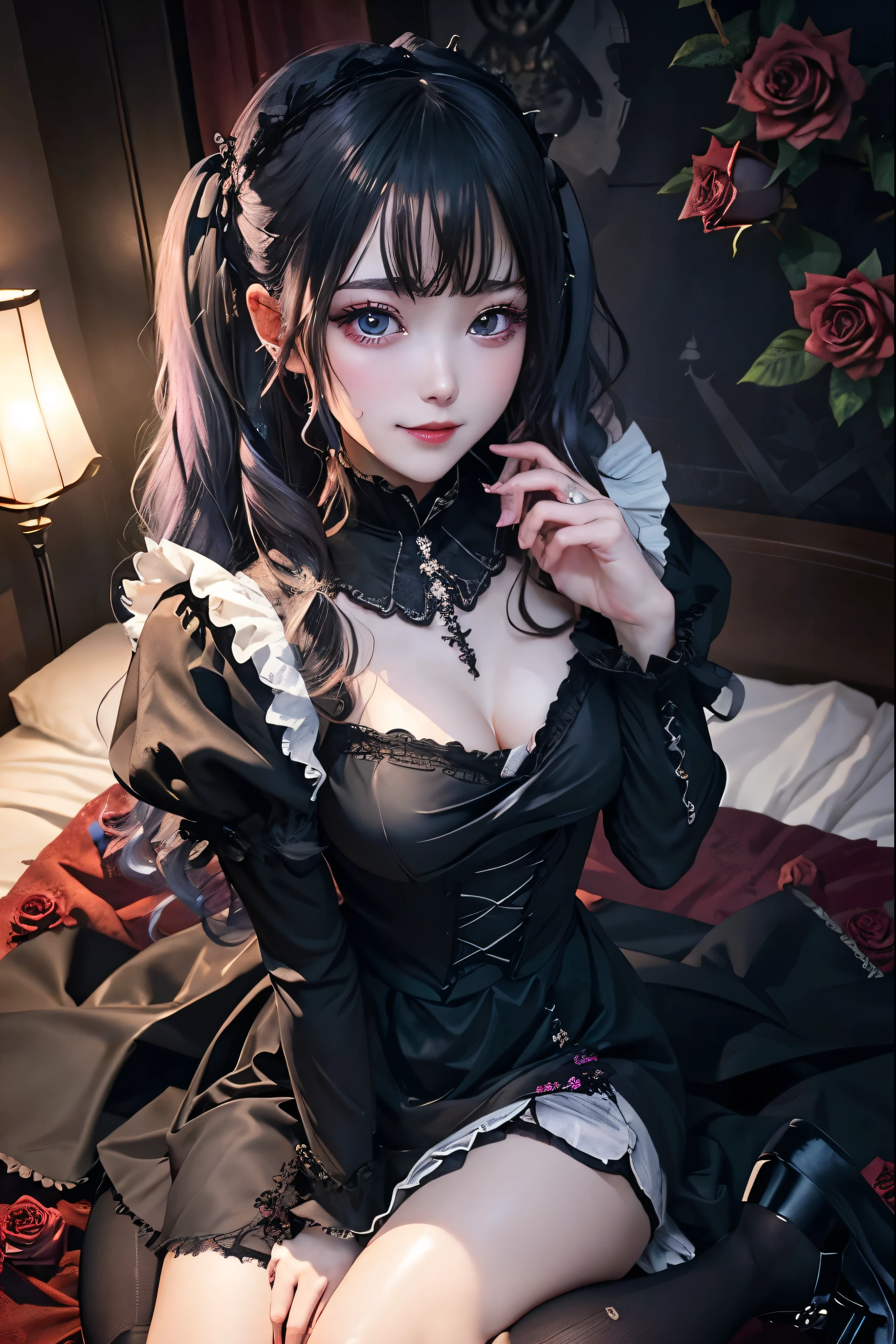 Hard Dark Gothic Makeup、Black dark eyeshadow、sad、Good skin radiance、Dark Gothicメイク、Dark smile、palace、The beauty of fragrance、24-years-old、Expressions of intense sexual pleasure、Embarrassed look、Dark Gothic、Highest quality、Expression of sexual pleasure without pain、Drunk face、Purple maid outfit、mysterious、noble、Loving smile、Twin tail hair、Right eye is blue、Left eye is red、Super tempting pose、Platform heel shoes、Heavy makeup、Gothic ta Clothing、Silver Hair、Long Hair Straight Hair、Cute Gothic Loliress、Beautiful Face、elegant face、Attractive face、Stained glass background、Chest glistening with sweat、The room is dark、goth long dress、Bell Sleeves、Wizard Sleeve、Decadent look、Sexually excited expression、Wet shiny thigh water、Thighs that are wet and shiny with oil、Background of a room full of roses、Sad look、Rose Maiden、The embroidery is pink、The dress has pink embroidery.、Thigh-high socks、Knee-high socks、Gentle expression、Dark black eyeshadow、Stained glass and rose background、Thighs are a little thin、Female Duo、Female couple、dark church background、Stained glass、Black metal world、Dark Castle、Dark Room、Slender body、gothic long dress、Victorian dress、Small breasts、With a glass of wine in your right hand、With a lantern in his left hand、The bed is covered with roses、Her thighs are shining with sweat、My body is wet and shiny、There is a lot of glitter on the thighs、I am sweating、My thighs are sticky with sweat.、My thighs are glistening with sweat、My whole body is sweaty and shiny、I sweated a lot.、My thighs are sweaty、My wet thighs are glistening with sweat.、There is a lot of sweat shining all over my body、Slender body、I rest my head on the pillow、Sleeping in bed、Beautiful legs、Outstretched legs、Lying in bed、Lying on your back in bed、The legs are quite thin、Thin legs、On all fours、Knee Up、Kneel、Slender thighs、Put your arms behind your back、Kneel、Super beautiful straight hair、Straight hair to the ends、