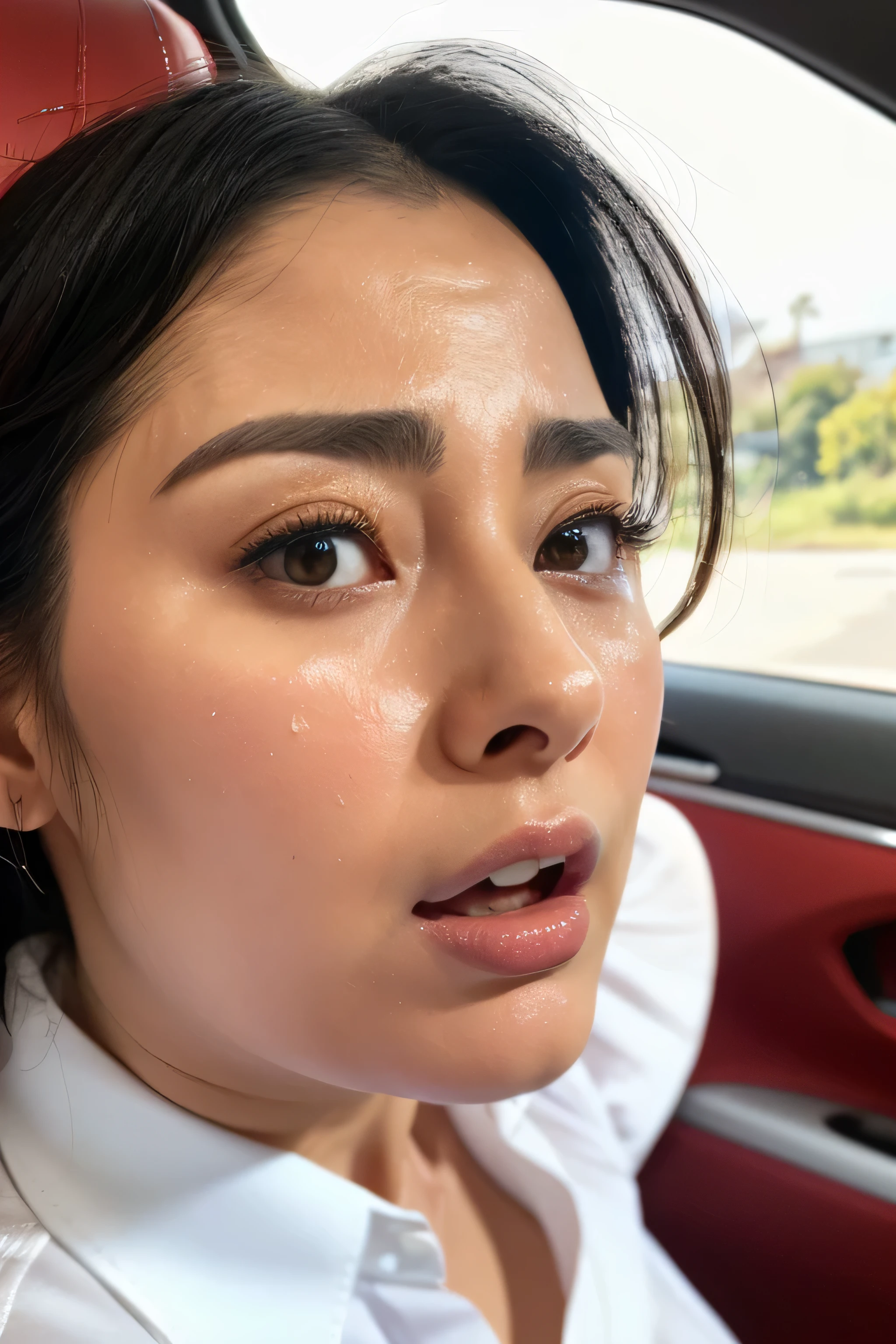 Beautiful Japanese actresses,(photo Realistic:1.4), (hyper Realistic:1.4), (Realistic:1.3),Very detailed, Edge Orgasm,face Focus, ((Woman with open mouth)) , Edgy Woman _face、Age 35、Black-haired、 News anchor、,Commuting Train,Inside the car,congestion,Stand and grab the strap,Male passenger in the back seat,((Sweat)),((skin shining with Sweat))((Clabrasion glistening with Sweat,face shining with Sweat)),,Entrance to the house、In front of the entrance、In front of the shoe rack、White collared shirt,Hair tied up、teacher,Frowning, eyeball, Glare, Frowning, Frowning, shout, Big eyes, Crazy Eyes,((oil filter))((Bukkake))((Super Hard Orgasm))wet filter,(Symmetrical nose)((Raise your eyebrows, Frowning, close your eyes))((横face))((Looking to the side)),((Please generate all in landscape format))