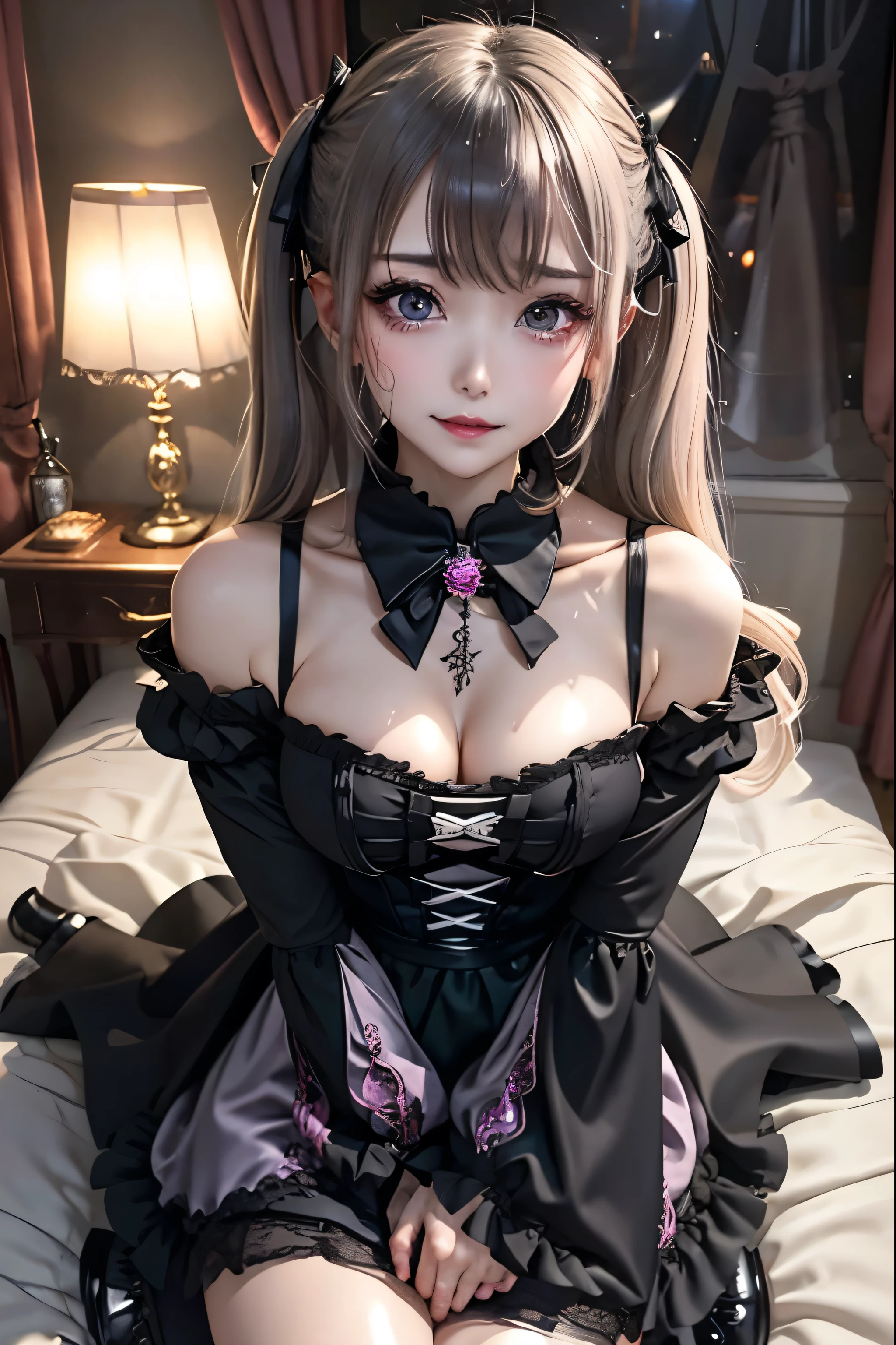 Hard Dark Gothic Makeup、Black dark eyeshadow、sad、Good skin radiance、Dark Gothicメイク、Dark smile、palace、The beauty of fragrance、24-years-old、Expressions of intense sexual pleasure、Embarrassed look、Dark Gothic、Highest quality、Expression of sexual pleasure without pain、Drunk face、Purple maid outfit、mysterious、noble、Loving smile、Twin tail hair、Right eye is blue、Left eye is red、Super tempting pose、Platform heel shoes、Heavy makeup、Gothic ta Clothing、Silver Hair、Long Hair Straight Hair、Cute Gothic Loliress、Beautiful Face、elegant face、Attractive face、Stained glass background、Chest glistening with sweat、The room is dark、goth long dress、Bell Sleeves、Wizard Sleeve、Decadent look、Sexually excited expression、Wet shiny thigh water、Thighs that are wet and shiny with oil、Background of a room full of roses、Sad look、Rose Maiden、The embroidery is pink、The dress has pink embroidery.、Thigh-high socks、Knee-high socks、Gentle expression、Dark black eyeshadow、Stained glass and rose background、Thighs are a little thin、Female Duo、Female couple、dark church background、Stained glass、Black metal world、Dark Castle、Dark Room、Slender body、gothic long dress、Victorian dress、Small breasts、With a glass of wine in your right hand、With a lantern in his left hand、The bed is covered with roses、Her thighs are shining with sweat、My body is wet and shiny、There is a lot of glitter on the thighs、I am sweating、My thighs are sticky with sweat.、My thighs are glistening with sweat、My whole body is sweaty and shiny、I sweated a lot.、My thighs are sweaty、My wet thighs are glistening with sweat.、There is a lot of sweat shining all over my body、Slender body、I rest my head on the pillow、Sleeping in bed、Beautiful legs、Outstretched legs、Lying in bed、Lying on your back in bed、The legs are quite thin、Thin legs、On all fours、Knee Up、Kneel、Slender thighs、Put your arms behind your back、Kneel、Super beautiful straight hair、Straight hair to the ends、Straight Perm Hair、