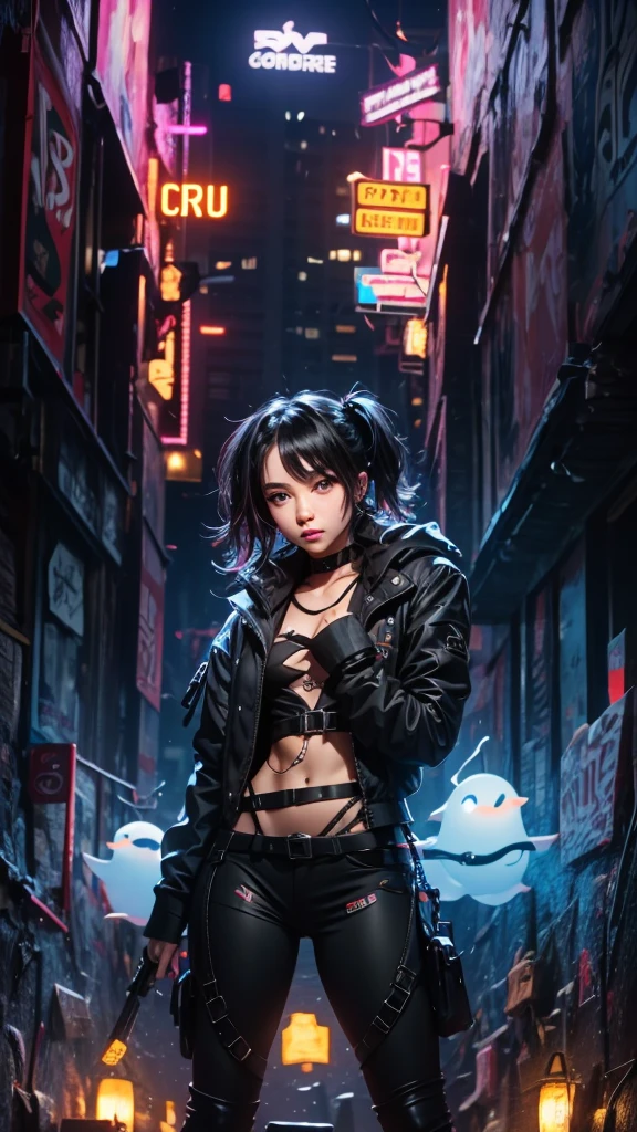 cyber punk perssonage,combats,Ghost Walker