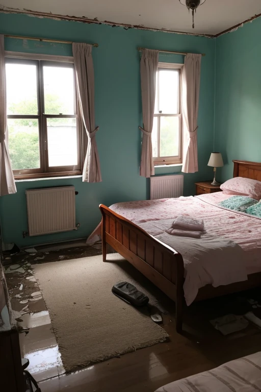 Abandoned house、Bedroom
