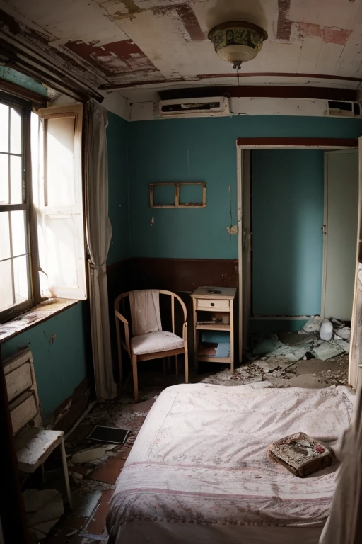 Abandoned house、Bedroom
