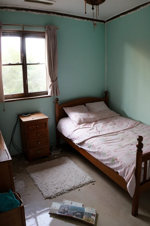Abandoned house、Bedroom