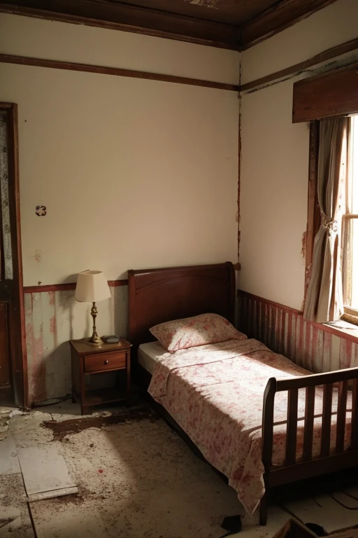 Abandoned house、Bedroom