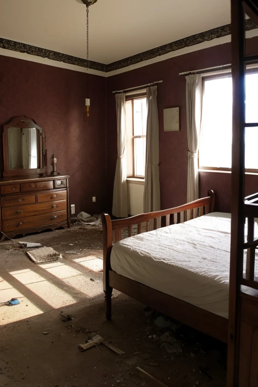 Abandoned house、Bedroom
