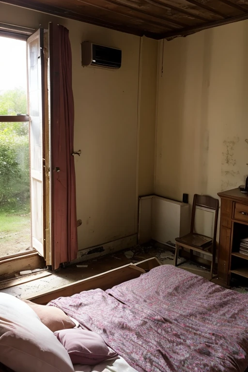 Abandoned house、Bedroom
