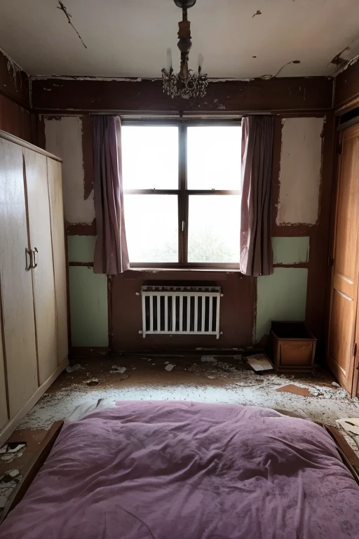 Abandoned house、Bedroom