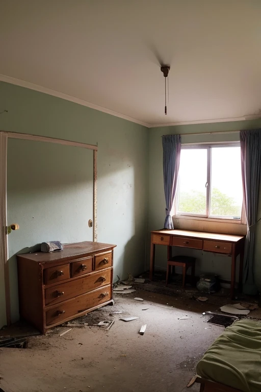 Abandoned house、Bedroom