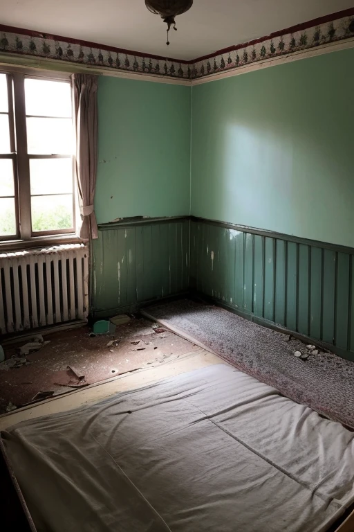 Abandoned house、Bedroom