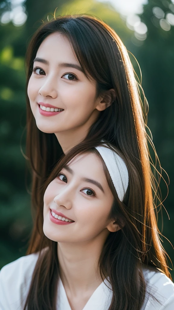 long Brond Hair、straight haired、Bright brown eyes、infp young woman、physician、Thin、cute little、Innocence、Photorealsitic、lensflare、looking at the viewers、shinny skin、Uniforms、intricate-detail、masterpiece、top-quality、cinematric light、hight resolution、A detailed eye、detailed facial features、full body Esbian