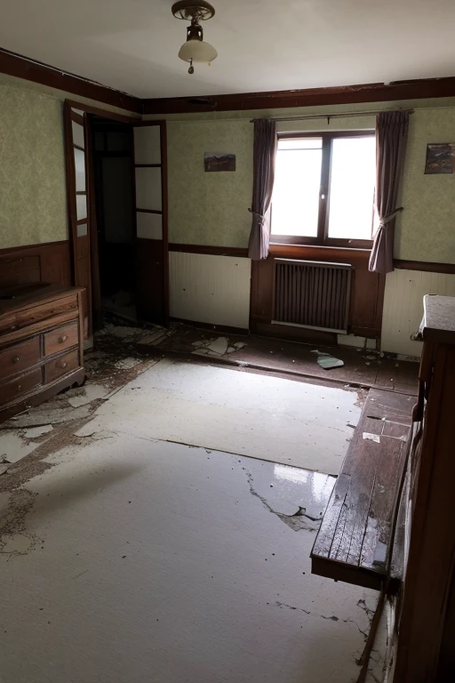 Abandoned house、Bedroom