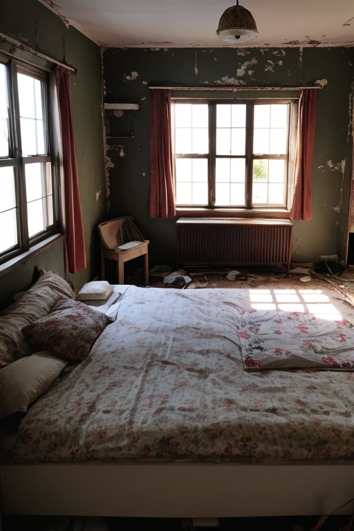 Abandoned house、Bedroom