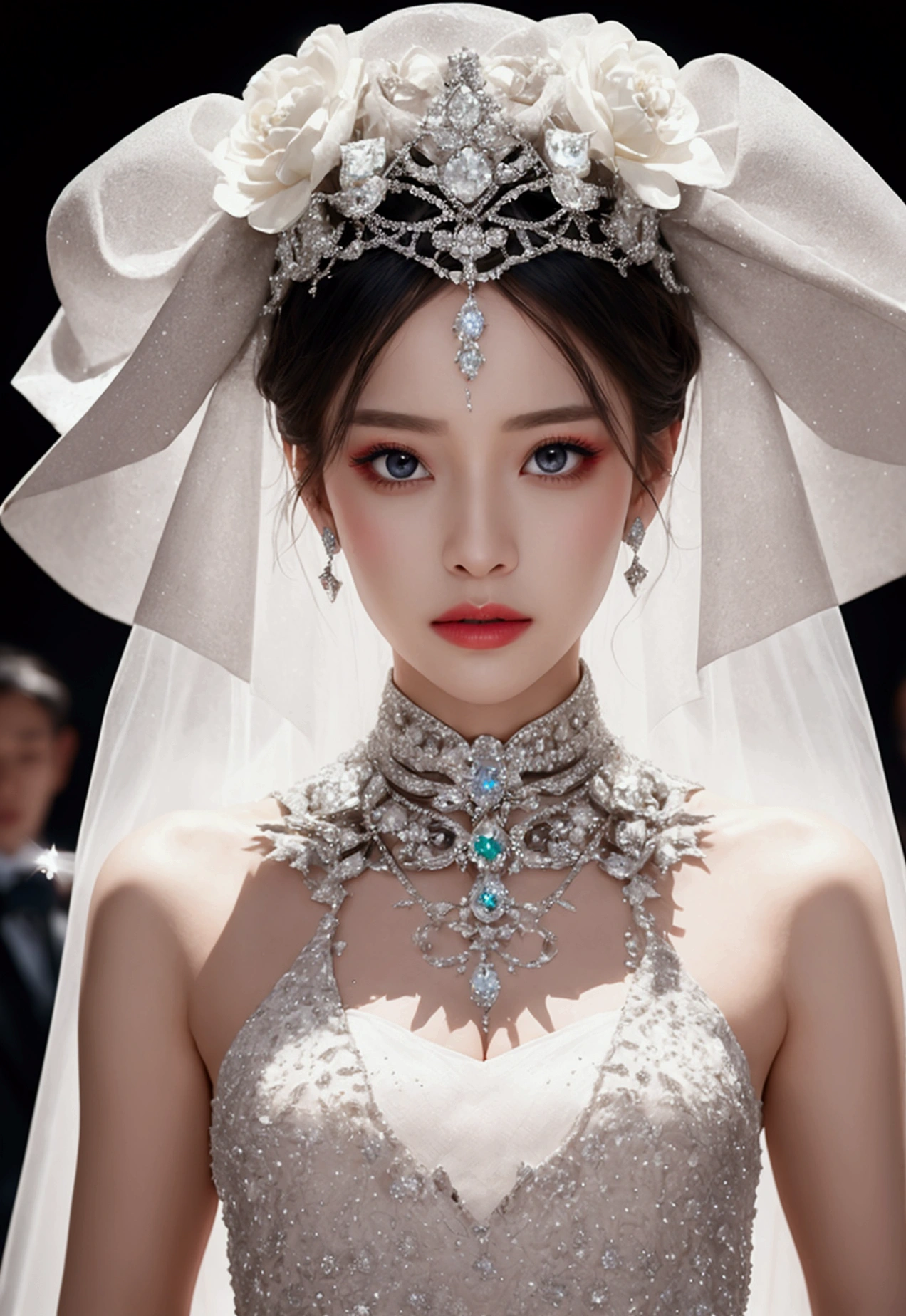 Diamond-encrusted wedding dress，Cryptic, Sensory deviance, Awakening,