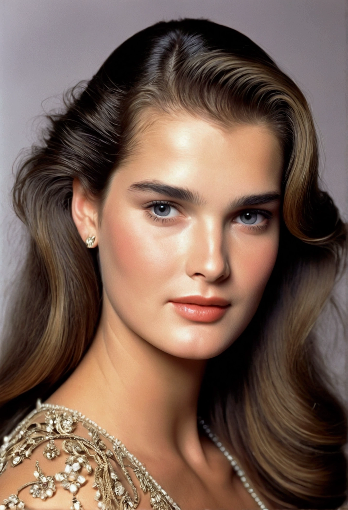 Young 16 year old Brooke shields ((looking very beautiful)) ((((very beautiful face))))