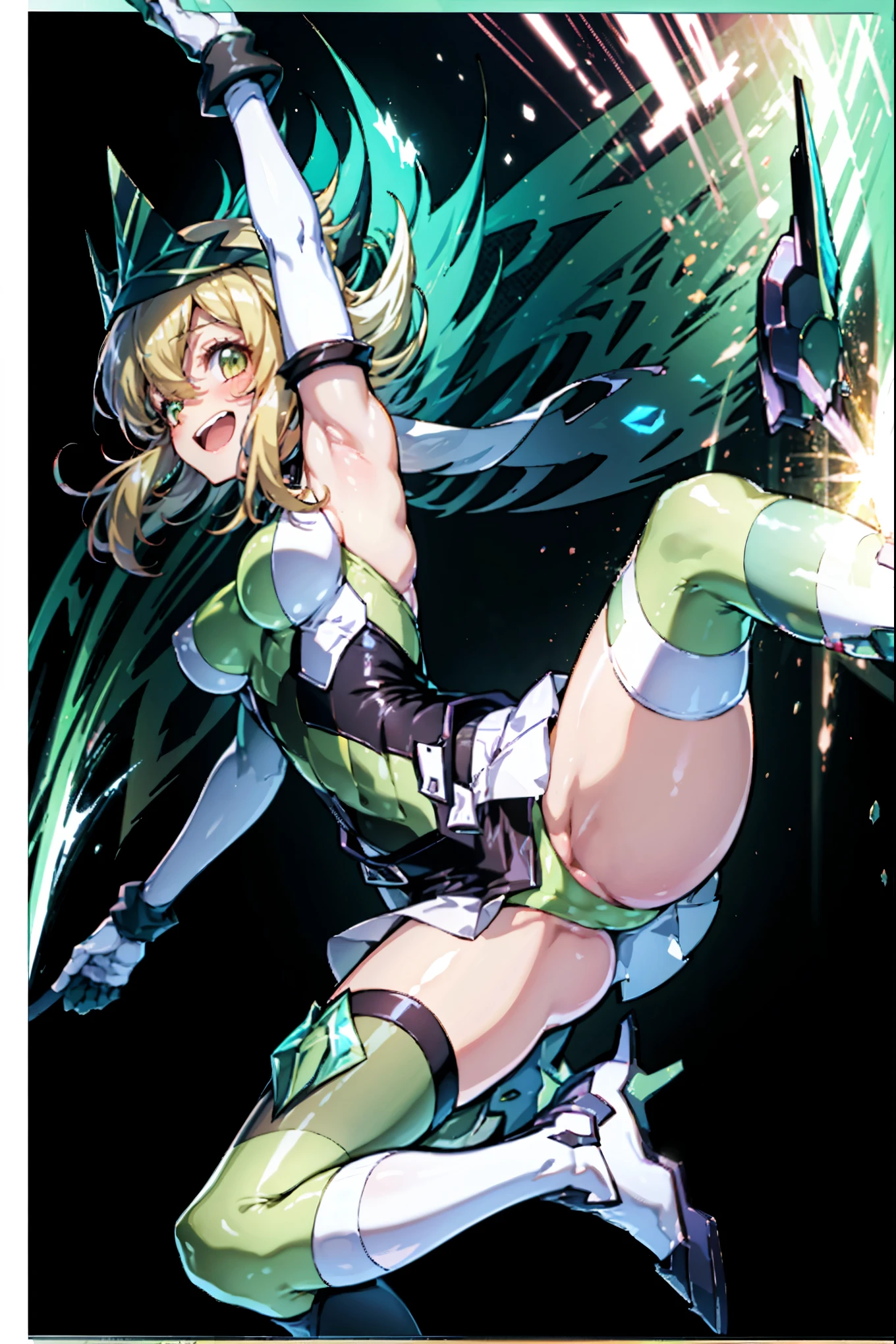 (Extremely detailed CG), (Highest quality),(full body),(( Spread your legs,Strike a Pose)),1 _girl,alone, Akatsuki Kirika,symphogear,Perfect Face, Glowing Skin, Glowing Skin, Wide Hips,Tight waist,Knee-high boots,Elbow Bag,1 girl, Long Hair, Big Breasts,Thick thighs,sunset,Octane,(rise_leg:1.2),(leg_in_front_of_girl:1.3),rise_feet,stretch_knee,rise_sole,rise_heel,rise_ toes,rise_ankle,(stretch_leg:1.1),(Buttocks:0.6),big_smile, laugh,back_knee,I-shaped_balance,stretch_knee_back,crotch,