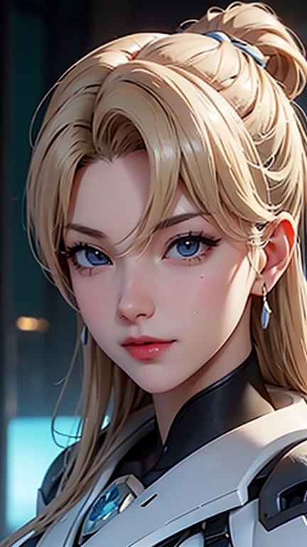 Mercy from Overwatch, character Portraiture, Portraiture, close, Concept Art, Intricate details, Very detailed, Mobius style