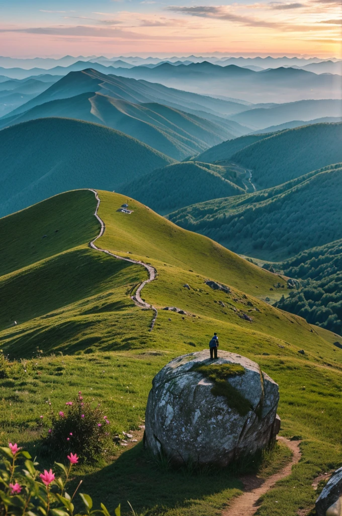 One single enemy in enjoy the mountain hilltop in your scenery life