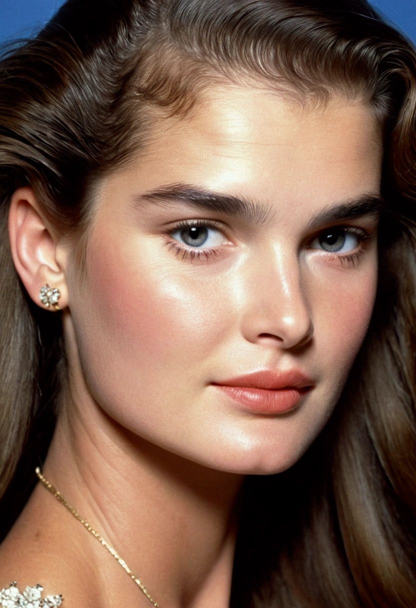  Young 16 year old Brooke shields ((looking very beautiful)) ((((very beautiful face))))