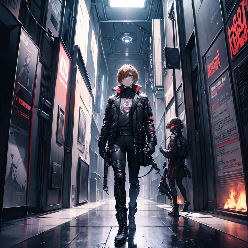 leon kennedy Cover poster,The theme is exploring the metaverse,Open a new virtual world,There is no text,Former Cosmic Elements,Fusion of reality and virtuality,immersive experience,Virtual reality technology,Augmented reality technology,Cloud rendering technology,Looking forward to the future metaverse world,Challenges facing metaverse technology,Application prospects of the metaverse