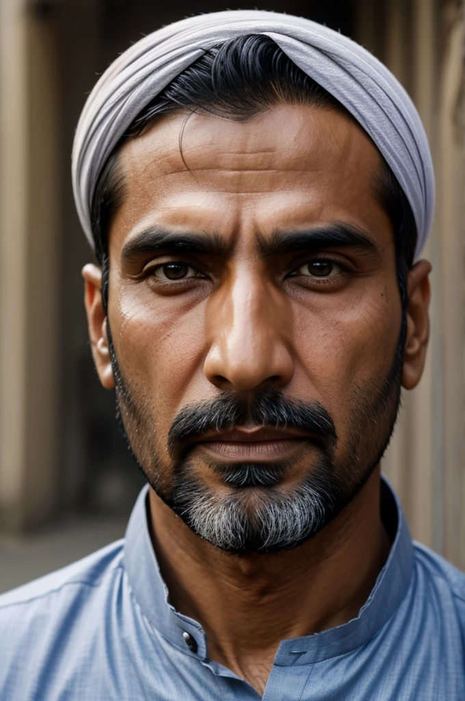 ultra high detail, pakistani male , ((perfect face)), 38 years old, cheekbones, [face wrinkles], street, washing face