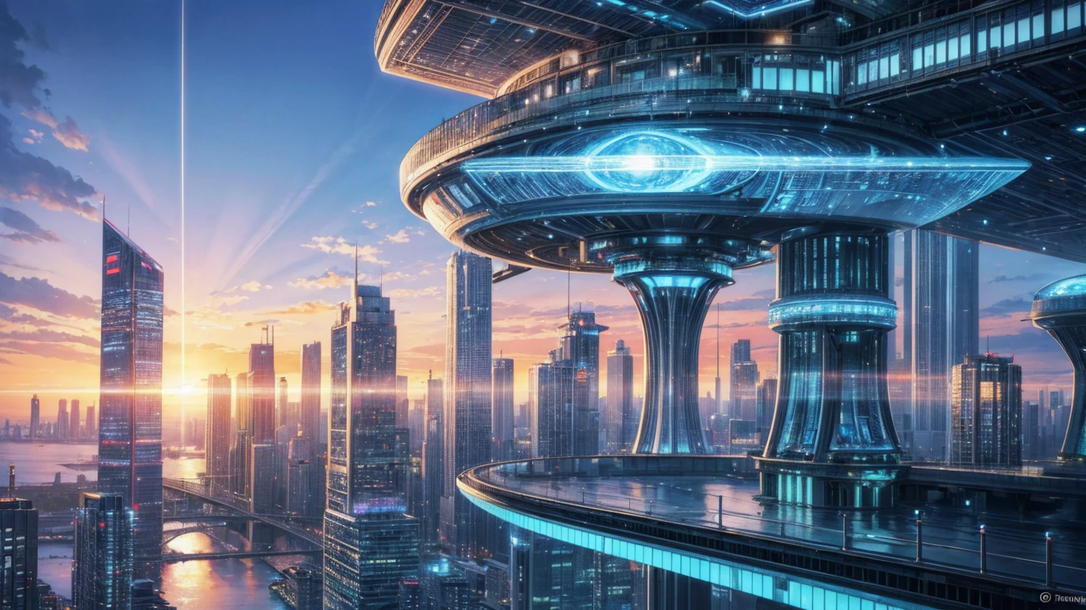(Best quality,4K,8K,A high resolution,Masterpiece:1.2),Ultra-detailed,(Realistic,Photorealistic,photo-realistic:1.37),Futuristic floating city,Futuristic technology,Huge urban high-tech tablet platform,Airship,Floating in the sky,Futuristic city,Small airships around,High-tech hemispherical platform,Colorful lights,Advanced architecture,modernn architecture,skyscrapper,Access the cloud,Scenic beauty,view over city,Impressive design,Blend seamlessly with nature,energetic and vibrant atmosphere,Futuristic transportation system,Parking is suspended,Transparent path,Lush greenery,Sky gardens,cascading waterfalls,Magnificent skyline,reflections on the water,Sparkling river,Architectural innovation,futuristic skyscrapers,Transparent dome,The shape of the building is unusual,Elevated walkway,Impressive skyline,Glowing lights,Futuristic technology,Minimalist design,Scenic spots,Panoramic view,Cloud Piercing Tower,Vibrant colors,epic sunrise,epic sunset,Dazzling light display,magical ambiance,The future city,Urban Utopia,LuxuryLifestyle,Innovative energy,sustainable development,Smart city technology,Advanced infrastructure,Tranquil atmosphere,Nature and technology live in harmony,Awesome cityscape,Unprecedented urban planning,Architecture connects seamlessly with nature,High-tech metropolis,A cutting-edge engineering marvel,The future of urban living,Visionary architectural concept,Energy-efficient buildings,Harmony with the environment,A city floating above the clouds,Utopian dreams become reality,The possibilities are endless,State-of-the-art transportation network,Green energy integration,Innovative materials,Impressive holographic display,Advanced communication system,Breathtaking aerial view,Quiet and peaceful environment,Modernist aesthetics,Ethereal beauty