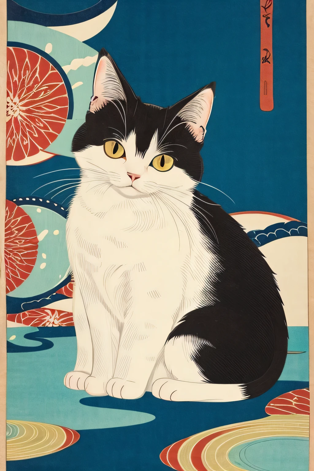 Ukiyo-e Cat