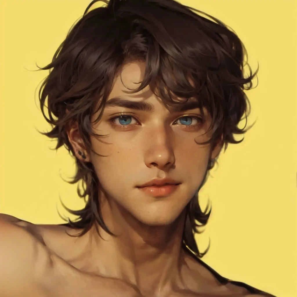 Boy with gray hair and yellow eyes, 23 years old, adult boy, boy with messy Cabelo cinza, Handsome boy, boy with black hair and light eyes, boy in his room, dark bedroom