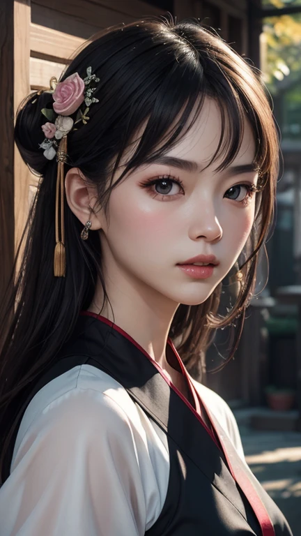 Highest quality ,masterpiece, figure, Very delicate and beautiful, Very detailed ,CG ,Unity ,8k wallpaper, wonderful, In detail, masterpiece,Highest quality,Official Art,Very detailed CG Unity 8k wallpaper,Absurd, incredibly Absurd, Large file size , Very detailed, High resolution, Very detailed,Beautiful detailed girl, Very detailed eyes and face, Beautiful attention to detail,Light on the face,(Hanfu:1.1),One girl
