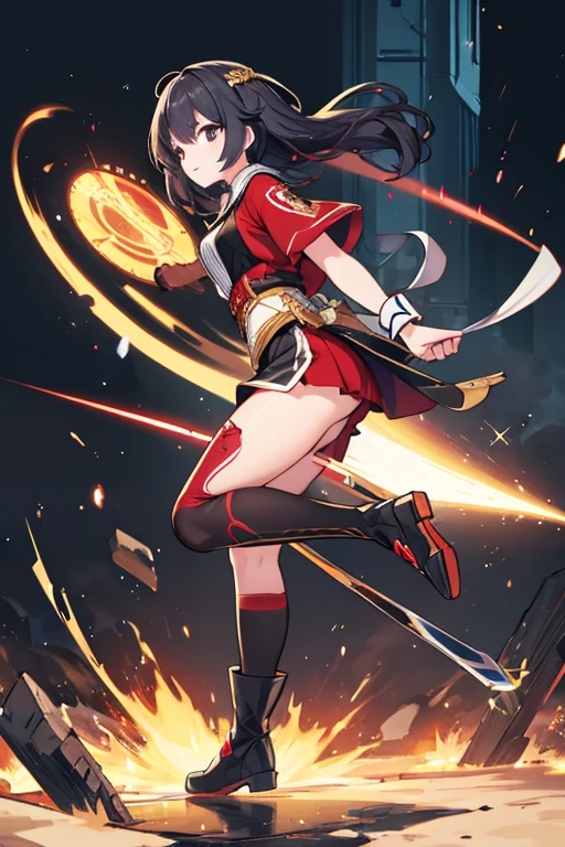fighting, from side, 8k, super detail, ccurate, best quality, fullbody