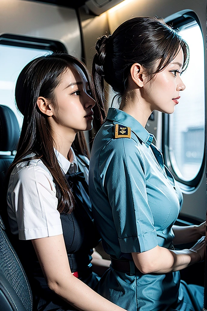 profile stewardess Cabin attendant