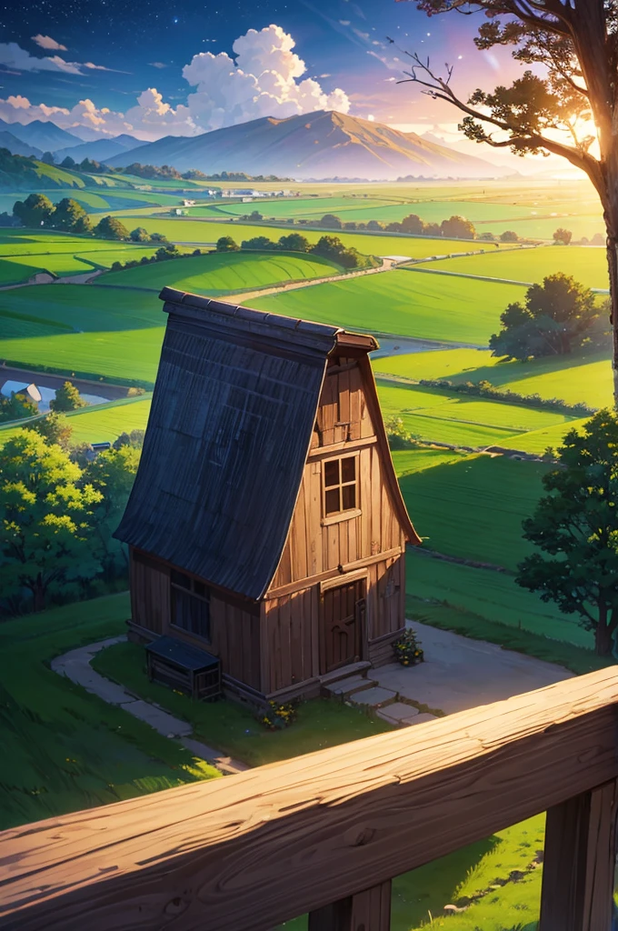 Night view of barn path and field, Anime rural landscape, anime scene, beautiful anime scenes, Anime landscapes, anime jade camp, anime backgrounds艺术, Today's recommended anime is still, beautiful anime scenery, barn in the background, anime backgrounds, night village background, ( ( Xinhai sincerely ) ), anime screenshot