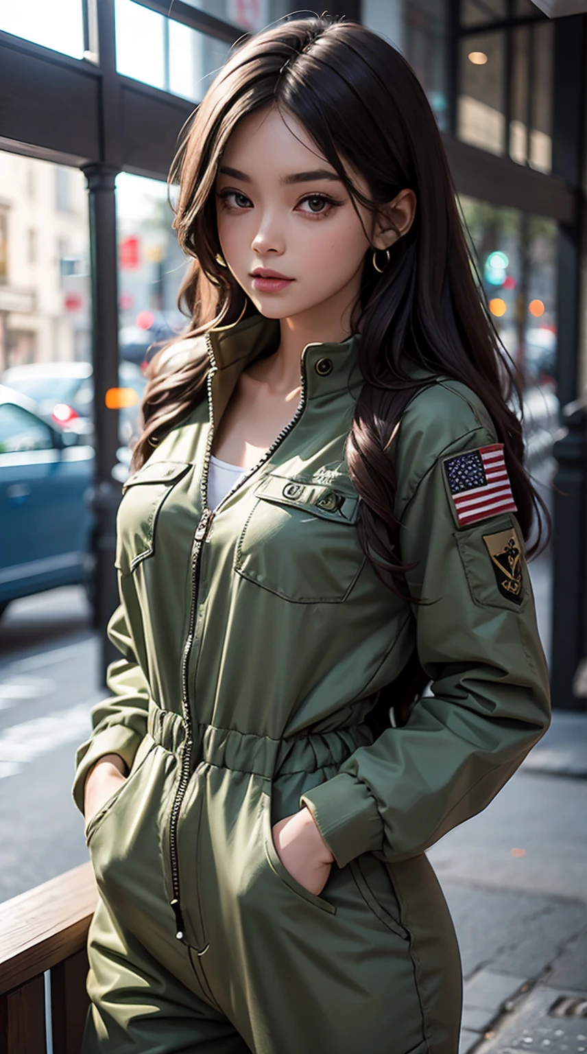 jumpsuit military pixel USA