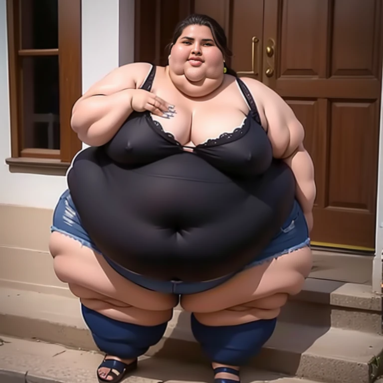Extremely Morbidly Obese futanari Colombian girl