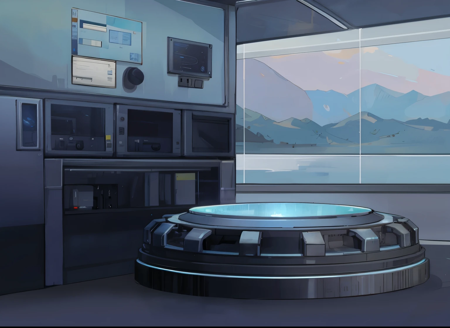 Technology display stand,Game scene,Clear lines,Stick Figure