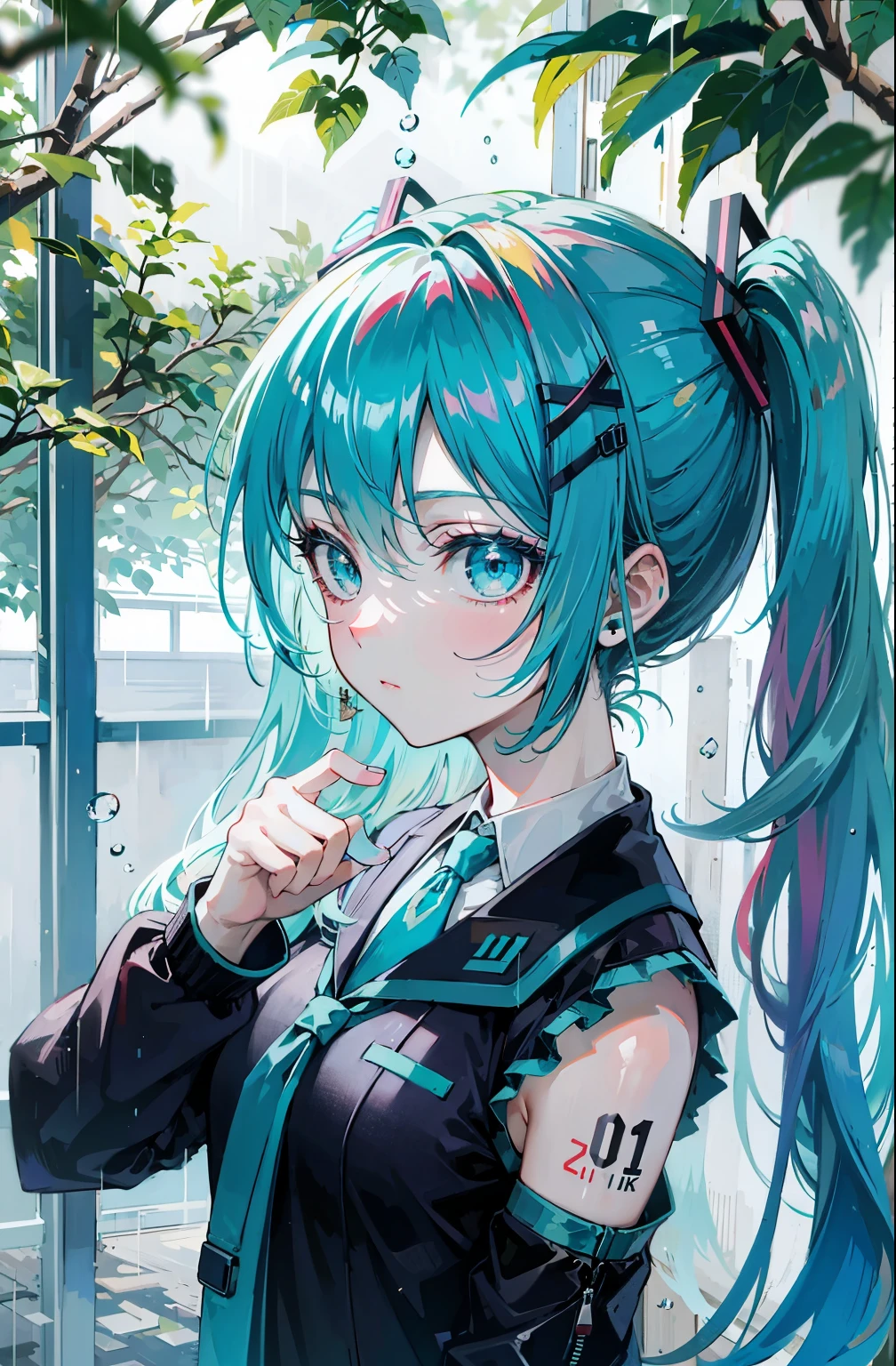 8k, dark_Fantasy, Delicate face, (Delicate glass eyes: 1.5), standing full body portrait, One eye is black, One eye is red, 1 person, A mechanical miracle, Robotic presence