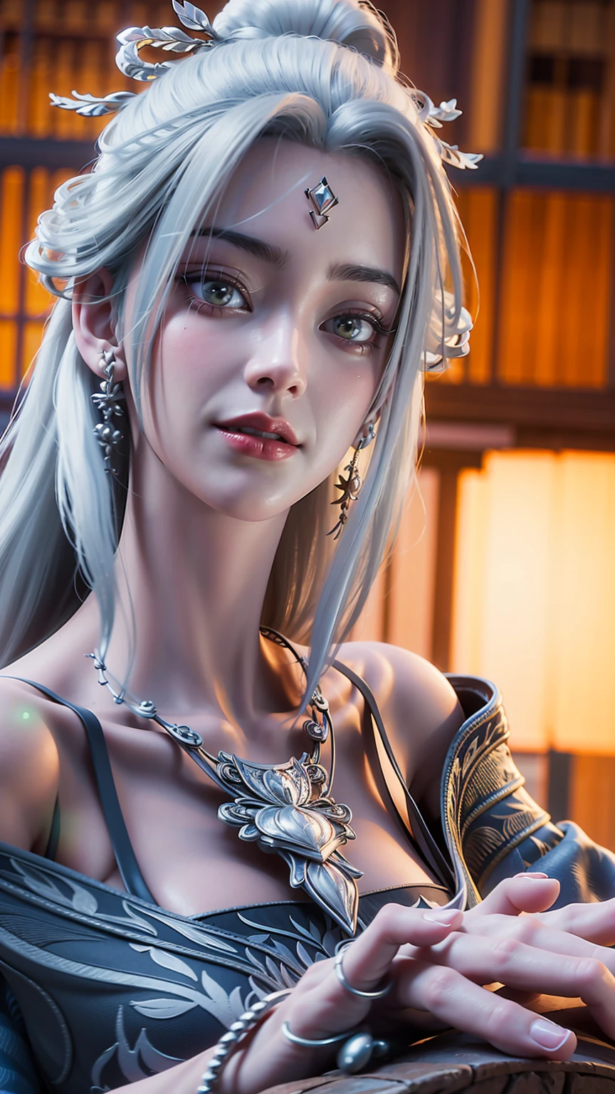 A beautiful young woman,Long hair,Wearing pajamas,Sitting on the bed,barefoot,Wearing a dress,Side-lying,Cross-legged,Full body shot,(Best picture quality,4K,8k,high-definition,excellent work:1.2),Ultra Detail,(Realistic,Realistic,Realistic:1.37),Delicate eyes,Delicate lips,Extremely detailed face and eyes,Long eyelashes,Natural light,Warm colors,Soft Focus,portrait,Chiaroscuro,Deep scene,Jade Hands,Clear fingers
