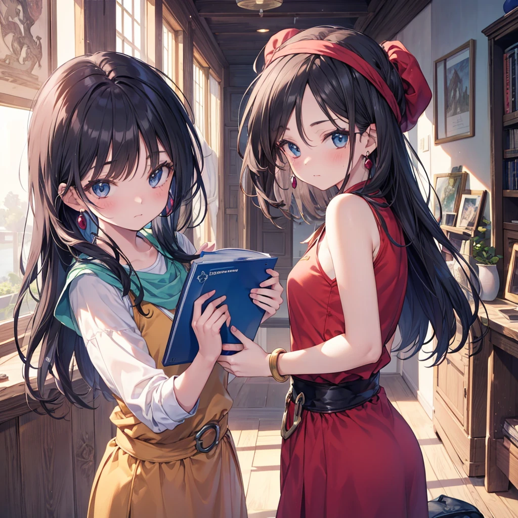 ((RAW Photos)), ((masterpiece)), (Dragon Quest Mimic、young woman), View your viewers