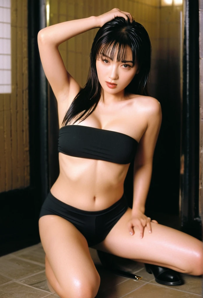 araffe asian woman in a white bikini posing for a picture, sophisticated gravure idol, Young Sensual Gravure Idol, Young skinny gravure idol, Young Pretty Gravure Idol, Realistic Young Gravure Idol, Young Gravure Idol, Realistic sensual gravure idol, shiny plastic bikini, glossy wet skin!!, mayuri shiina, shiny white skin