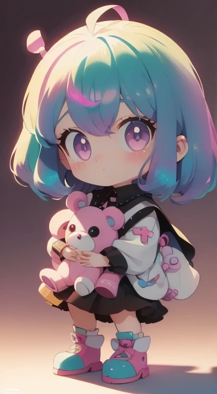 anime!! 90s kawaii anime! Pastel Plush Toy! Iridescent