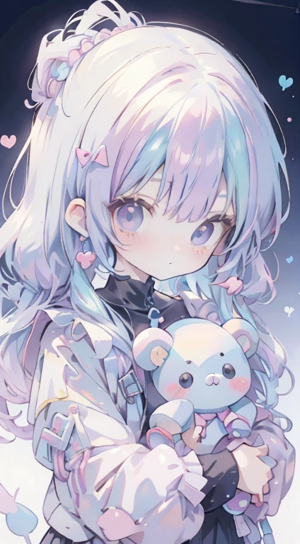 anime!! 90s kawaii anime! Pastel Plush Toy! Iridescent